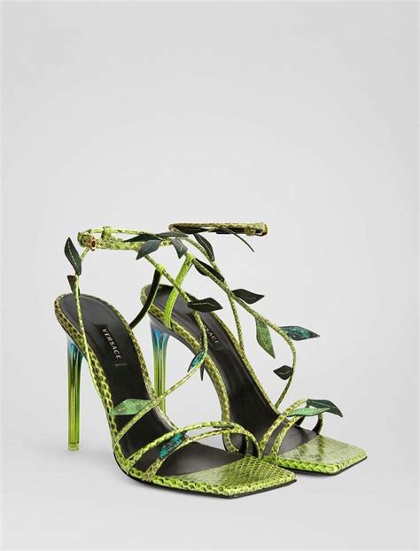 versace antheia leaf heels|Versace Platform heels and pumps for Women .